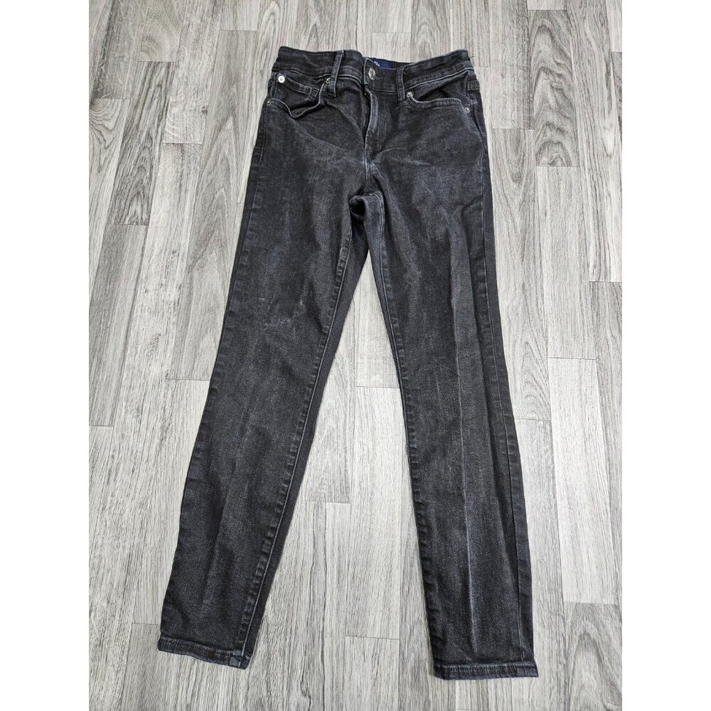 GAP Jeans Womens 6/28 Short Black Universal Skinny Denim Stretch High Rise Pants